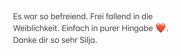Feedback einer Teilnehmerin