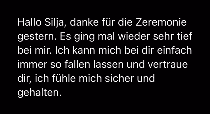 Feedback einer Teilnehmerin