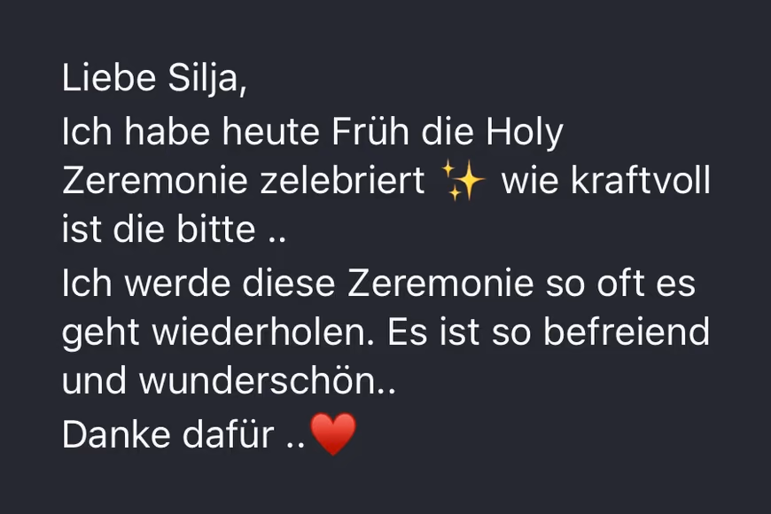 Feedback einer Teilnehmerin
