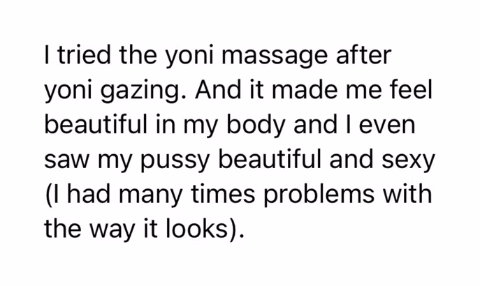 Feedback einer Teilnehmerin zu die Yoni Massage