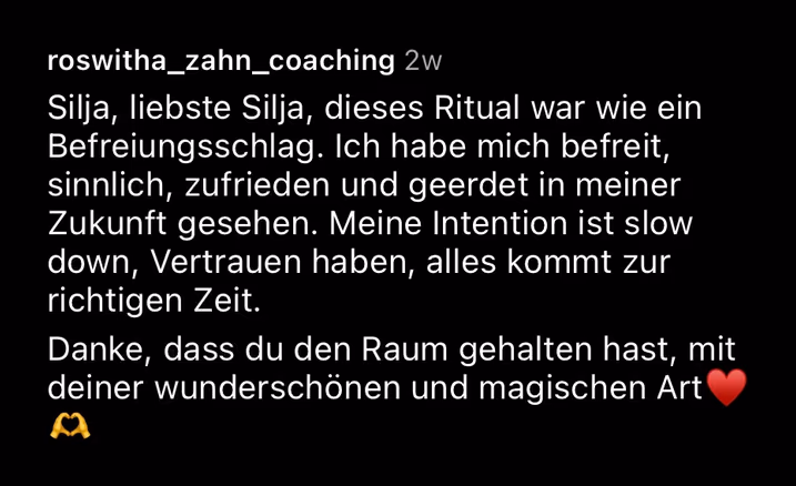 Feedback einer Teilnehmerin