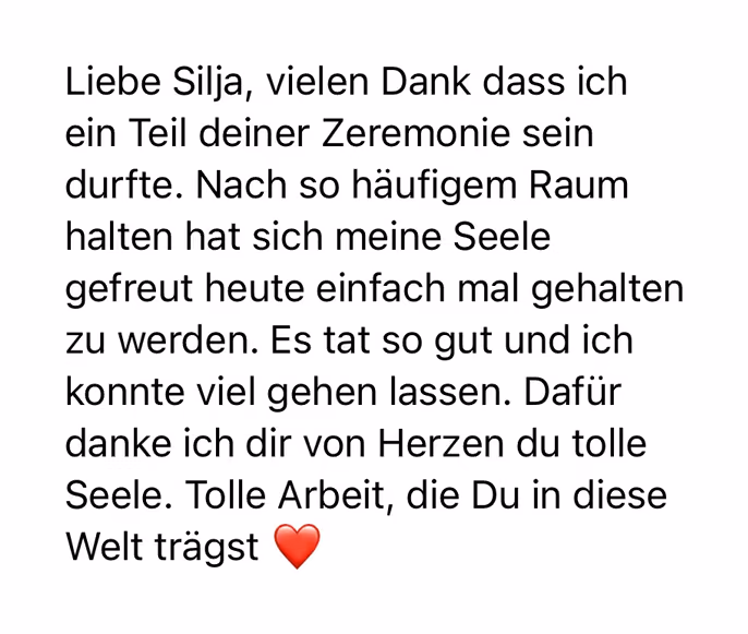Feedback einer Teilnehmerin