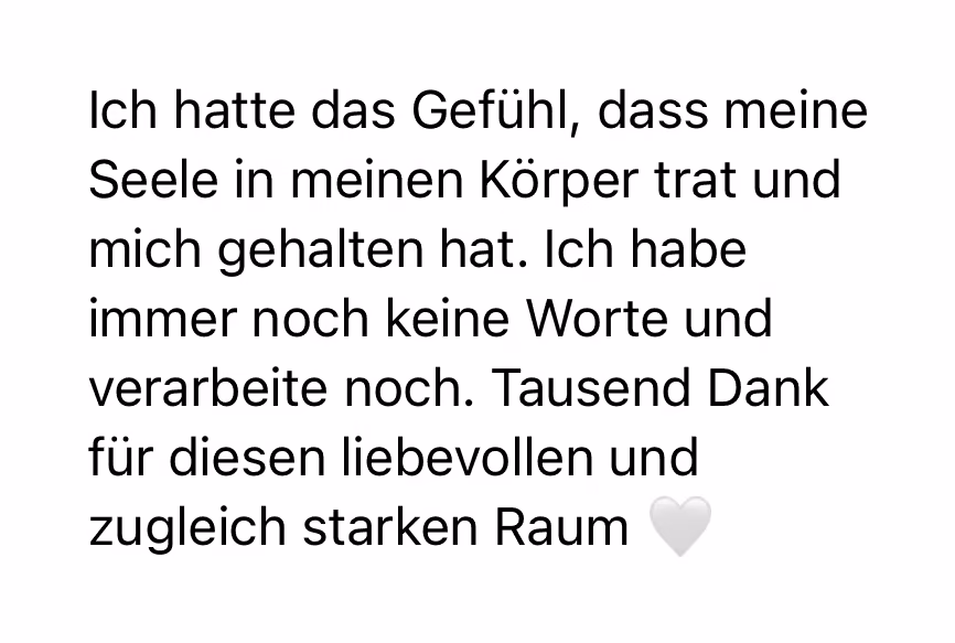 Feedback einer Teilnehmerin