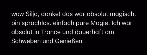 Feedback einer Teilnehmerin
