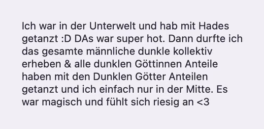 Feedback einer Teilnehmerin