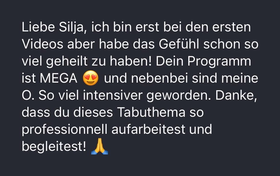 Feedback einer Teilnehmerin