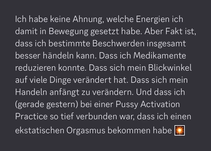 Feedback einer Teilnehmerin