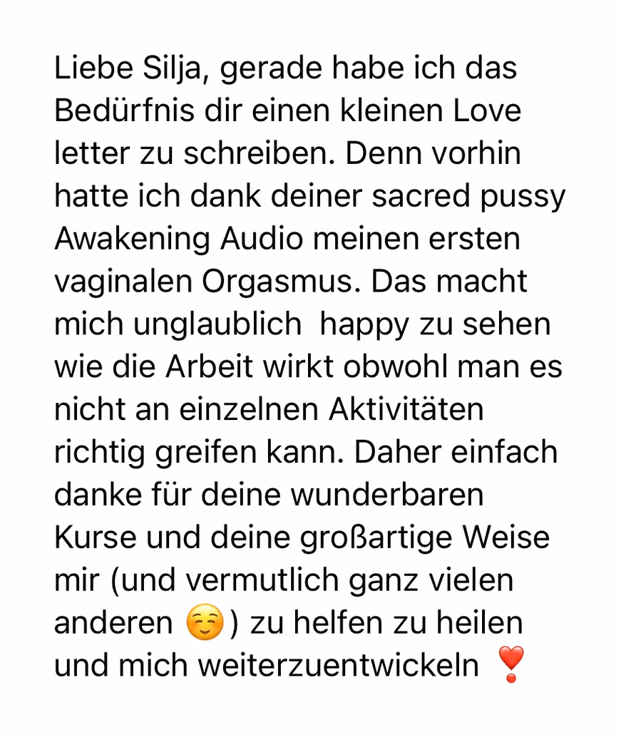 Feedback einer Teilnehmerin