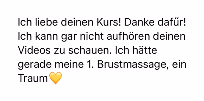 Feedback einer Teilnehmerin